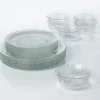 Gifi Service vaisselle transparent 18 pièces