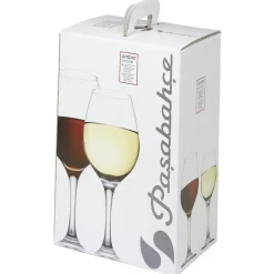 Gifi Service verres à pied 6x 46cl et 6x 36.5cl