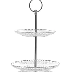 Gifi Serviteur 2 niveaux verre