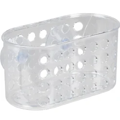 Gifi Equipement Douche^Serviteur de douche à ventouse ajouré transparent