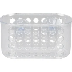 Gifi Equipement Douche^Serviteur de douche à ventouse ajouré transparent