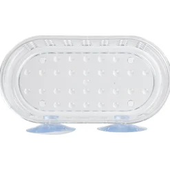 Gifi Equipement Douche^Serviteur de douche à ventouse ajouré transparent