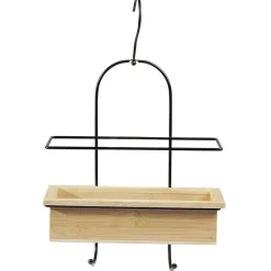 Gifi Equipement Douche^Serviteur de douche bambou avec crochets