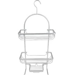 Gifi Equipement Douche^Serviteur de douche gris alu à accrocher 3 niveaux