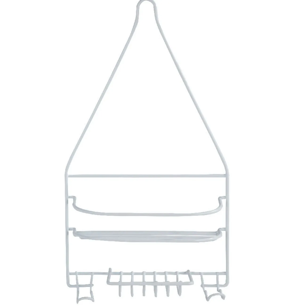 Gifi Equipement Douche^Serviteur de douche métal blanc