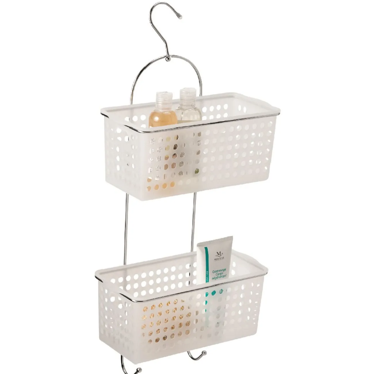 Gifi Equipement Douche^Serviteur douche blanc