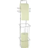 Gifi Aménagement Salle De Bain^Serviteur papier toilette gris chromé