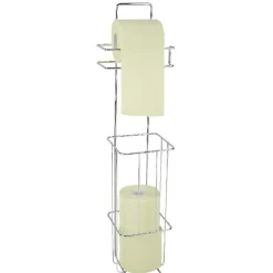 Gifi Aménagement Salle De Bain^Serviteur papier toilette gris chromé