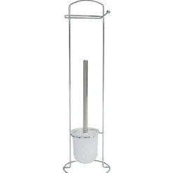 Gifi Aménagement Salle De Bain^Serviteur papier WC avec brosse intégrée