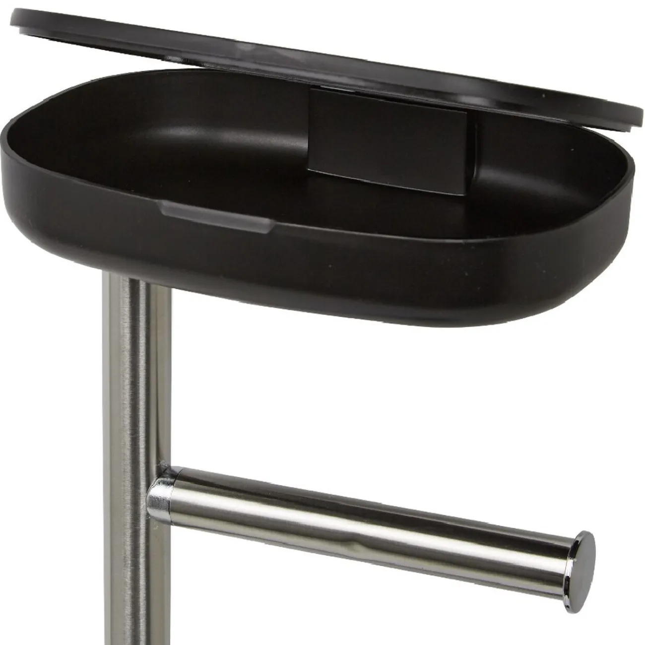 Gifi Equipement Wc^Serviteur WC 3 en 1 avec brosse dérouleur et support compartimenté