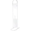 Gifi Aménagement Salle De Bain^Serviteur WC blanc support papier et brosse