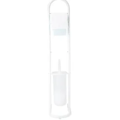 Gifi Aménagement Salle De Bain^Serviteur WC blanc support papier et brosse