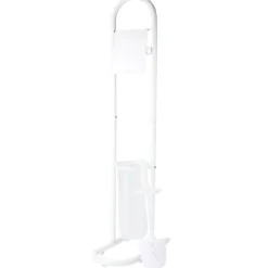 Gifi Aménagement Salle De Bain^Serviteur WC blanc support papier et brosse