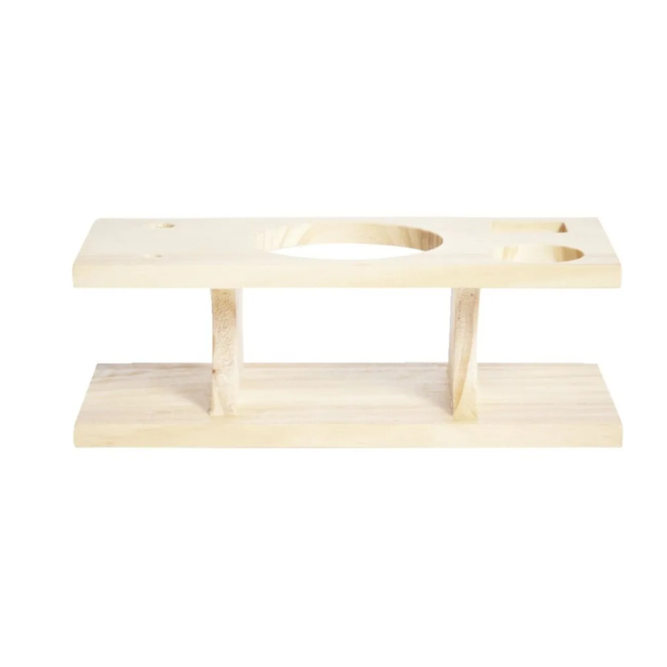 Gifi Set à cocktail acier avec support bois 6 pièces