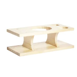 Gifi Set à cocktail acier avec support bois 6 pièces