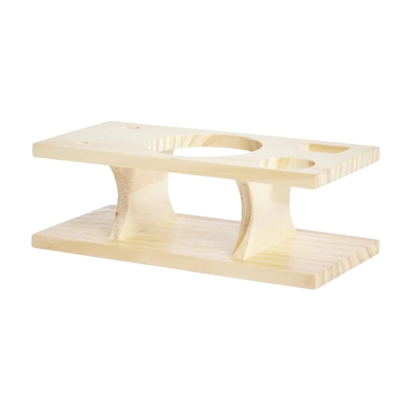 Gifi Set à cocktail acier avec support bois 6 pièces