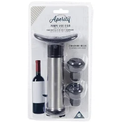 Gifi Set 1 pompe à vide + 2 bouchons à vin
