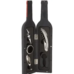 Gifi Set accessoires vin en forme de bouteille