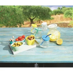 Gifi Set apéritif 10 pièces : 1 planche + 3 coupelles + 6 pics