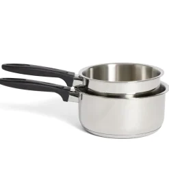 Gifi Set casserole inox x2 - Ø16cm et Ø18cm