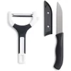Gifi Set couteau et éplucheur inox et plastique - 3 modèles