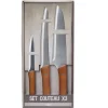 Gifi Set de 3 couteaux de cuisine
