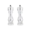 Gifi Set de 2 moulins poivre et sel gris transparent