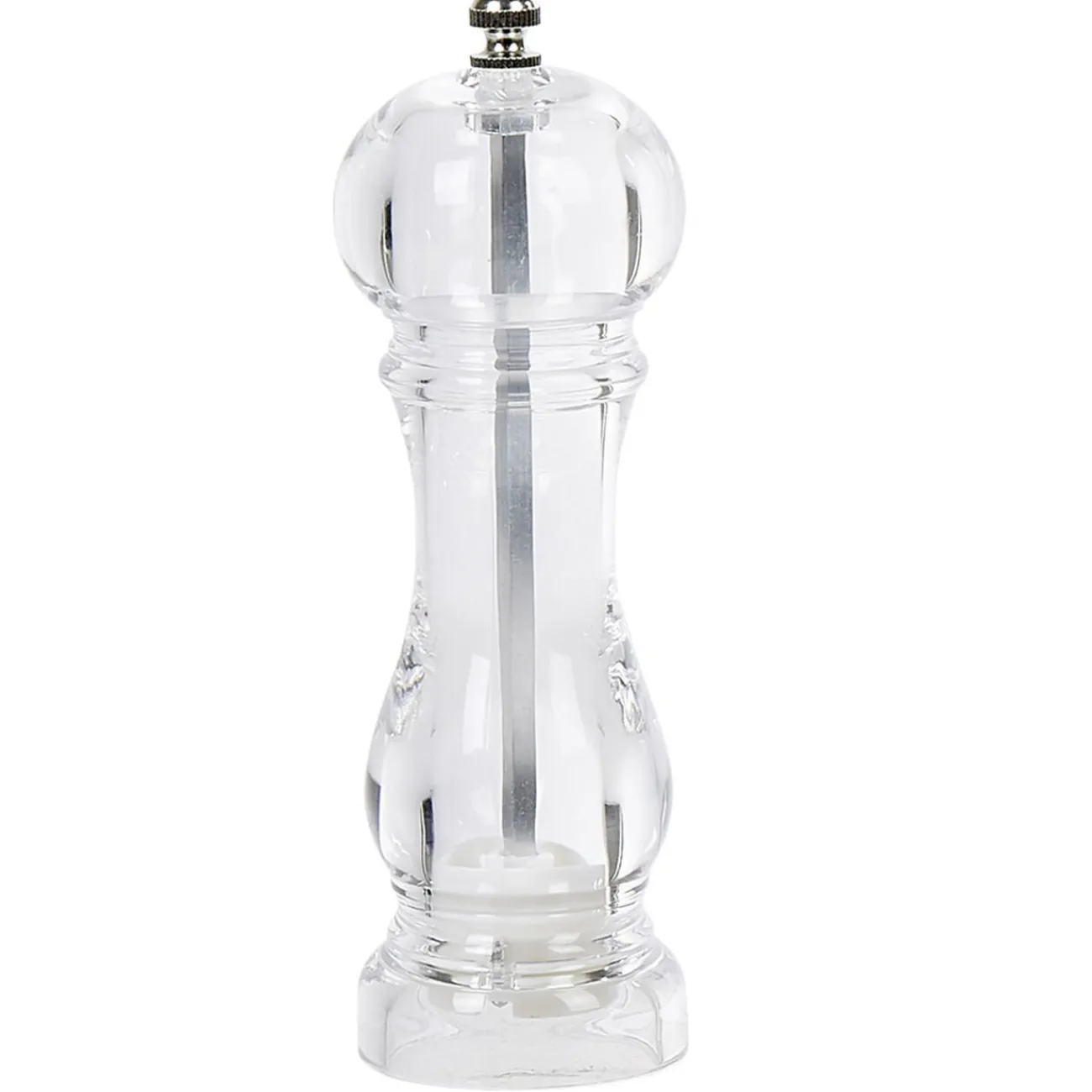 Gifi Set de 2 moulins poivre et sel gris transparent