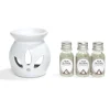 Gifi Bien-Être^Set de brûleur et 3 huiles essentielles - 4 parfums