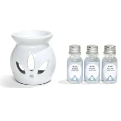Gifi Bien-Être^Set de brûleur et 3 huiles essentielles - 4 parfums