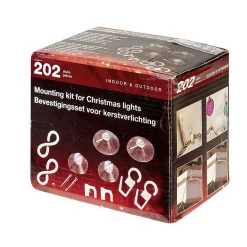 Gifi Accessoires Électriques^Set d'installation pour guirlande extérieure 202 pièces