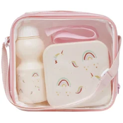 Gifi Set déjeuner Enfant lunchbox avec bouteille et sac de transport