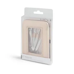 Gifi Beauté^Set manucure 5 pièces avec trousse iridescente - 4 modèles