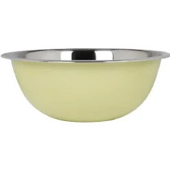 Gifi Set passoire, saladier, porte-ustensiles vert design feuille