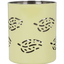 Gifi Set passoire, saladier, porte-ustensiles vert design feuille