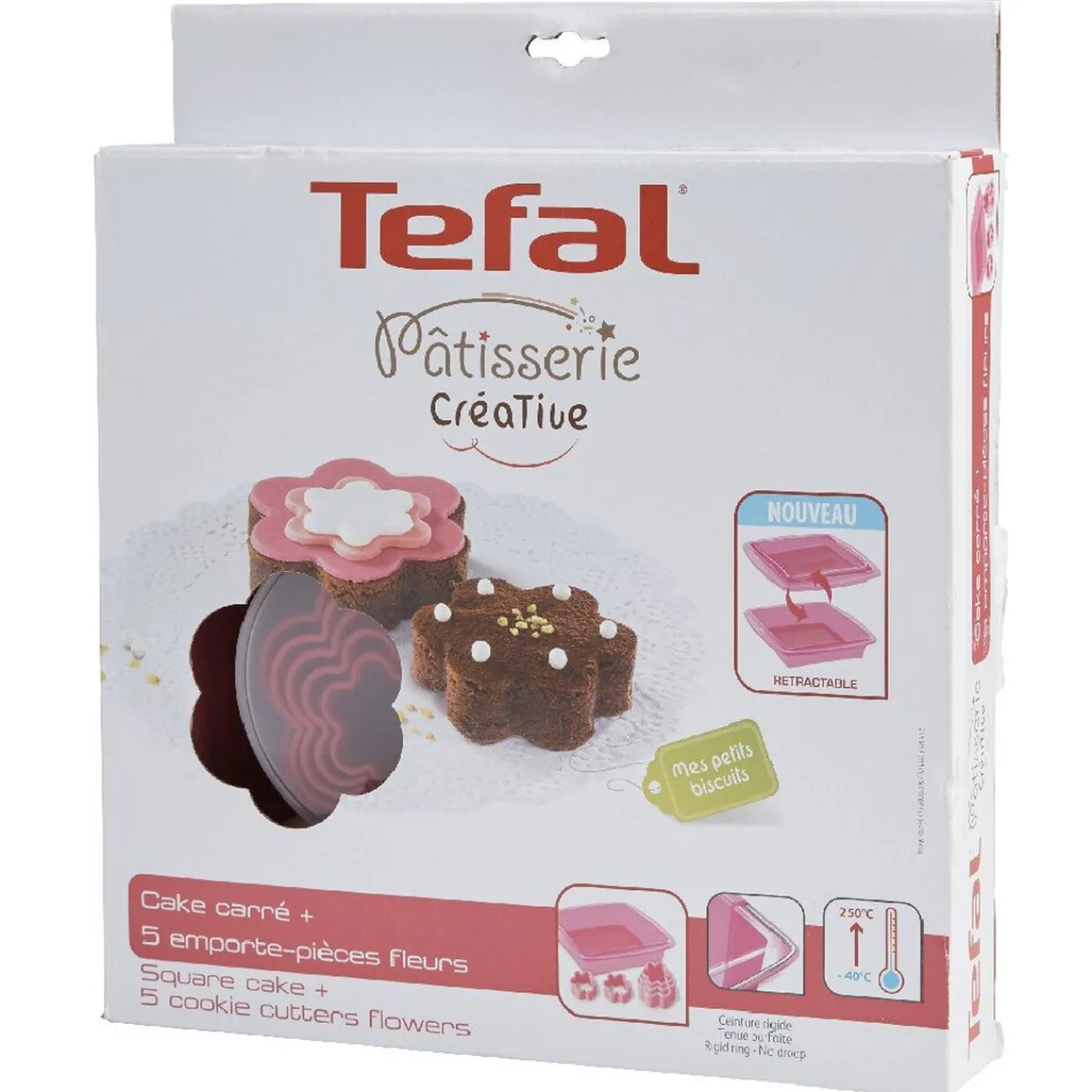Gifi Set patisserie créative Téfal moule silicone emporte pièces