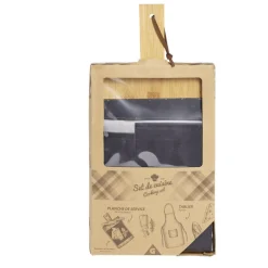 Gifi Set planche à découper + ardoise + tablier