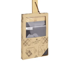 Gifi Set planche à découper + ardoise + tablier