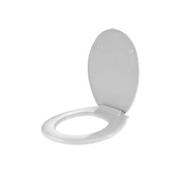 Gifi Aménagement Salle De Bain^Set plastique pour toilettes abattant dérouleur papier brosse WC
