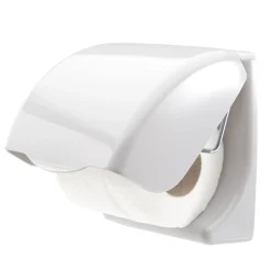 Gifi Aménagement Salle De Bain^Set plastique pour toilettes abattant dérouleur papier brosse WC