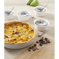 Gifi Set plat à tarte et 4 ramequins Luminarc