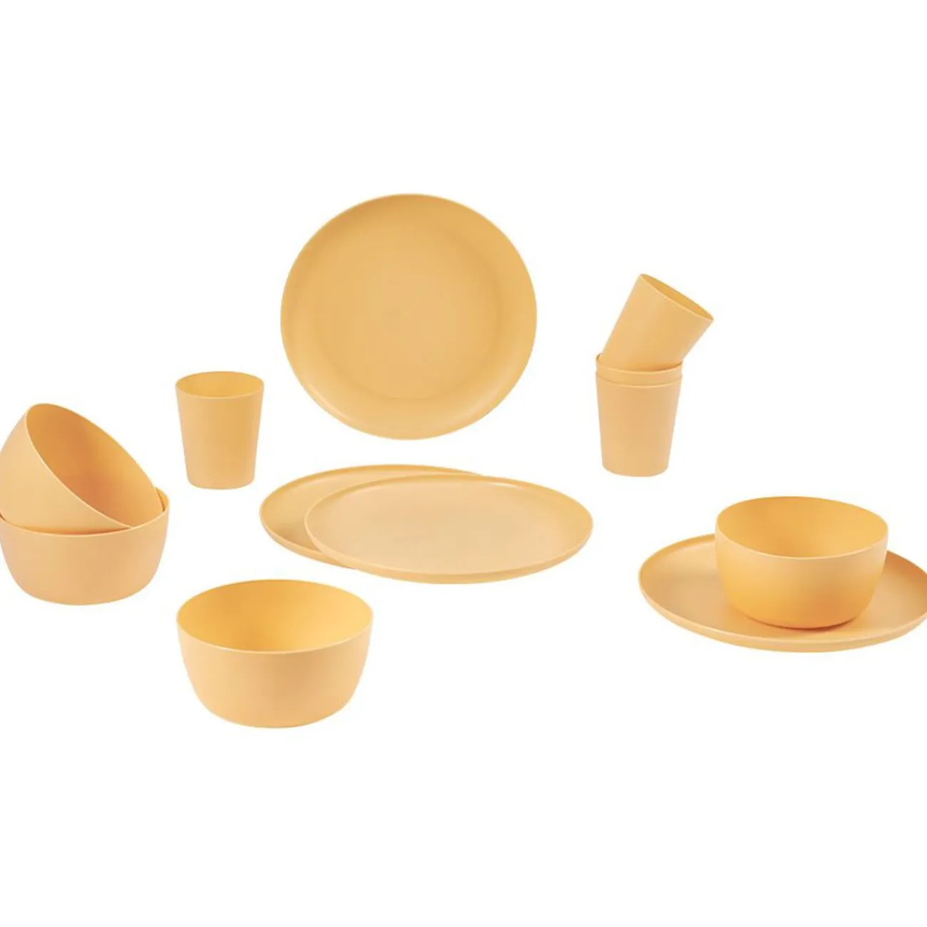 Gifi Set vaisselle plastique 12 pièces