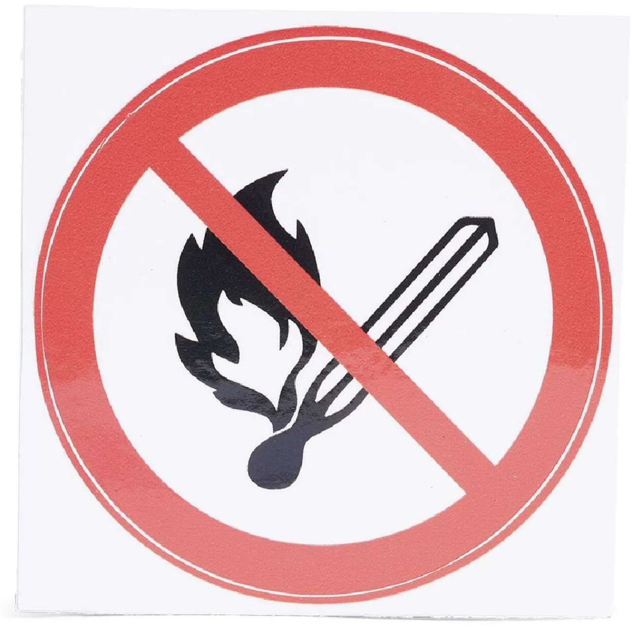 Gifi Colle Et Adhésif^Signalétique adhésive "Flamme interdite" - 8x8 cm