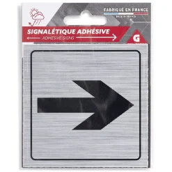 Gifi Colle Et Adhésif^Signalétique adhésive "flèche directionnelle" - 8x8 cm