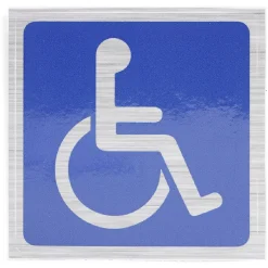 Gifi Colle Et Adhésif^Signalétique adhésive "Handicapé à mobilité réduite" - 8x8 cm