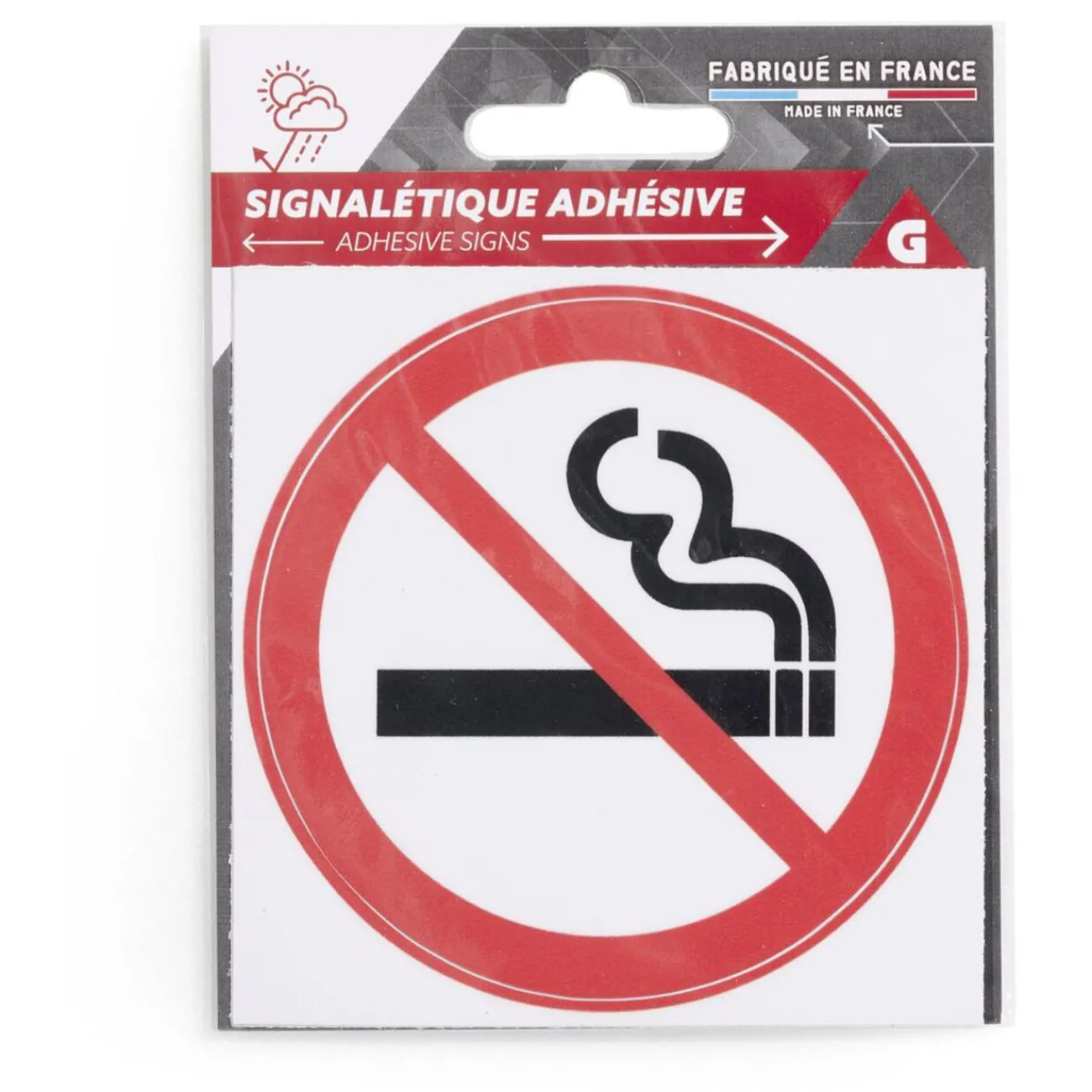 Gifi Colle Et Adhésif^Signalétique adhésive "Interdiction de fumer" - 8x8 cm