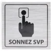 Gifi Colle Et Adhésif^Signalétique adhésive "Sonnez svp" - 8x8 cm