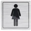 Gifi Colle Et Adhésif^Signalétique adhésive "WC femme" - 8x8 cm