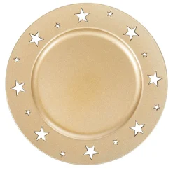 Gifi Sous assiette décoration doré bordure étoiles