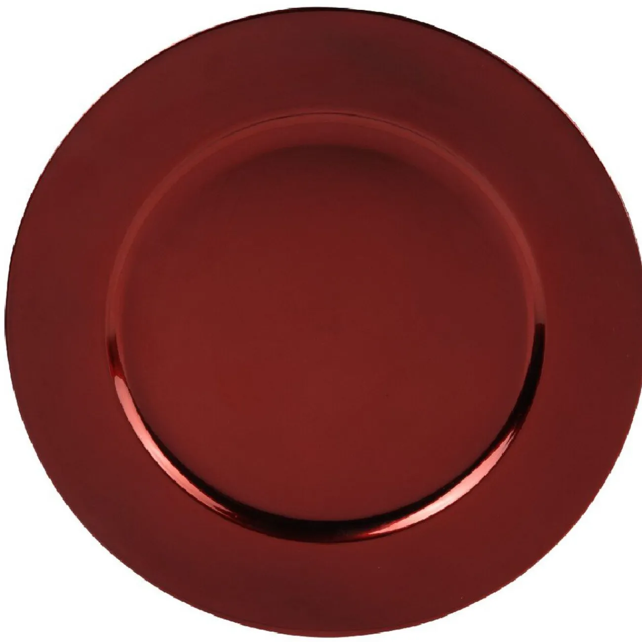 Gifi Sous assiette plastique rouge